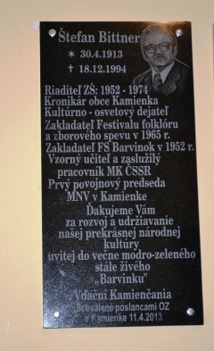 Odhalenie pamätnej tabule ŠTEFANOVI BITTNEROVI – fotografia 2