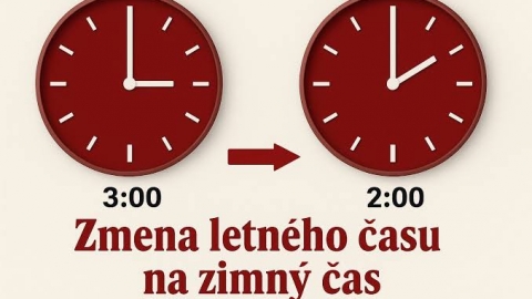 Zmena letného času na zimný - v noci z 24. na 25. októbra 2026
