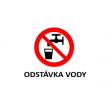 OZNAM - ODSTÁVKA VODY